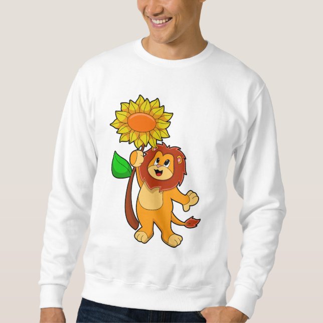 Sweatshirt Lion with Flower (Devant)