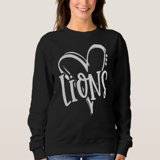 Sweatshirt Lions School Sports Van Team Spirit Heart