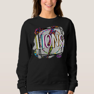 Sweatshirt Lions School Sports Ventilateur Team Spirit Mascot