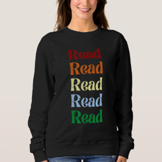Sweatshirt LIRE x 5 lecture livre arc-en-ciel bibliothèque dé