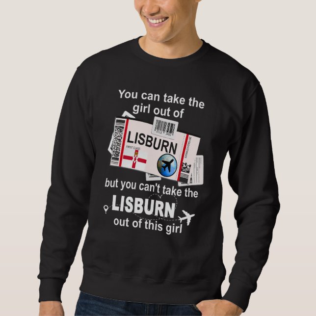 Sweatshirt Lisburn Boarding Pass  Lisburn Girl  Lisburn (Devant)