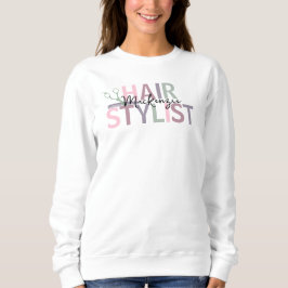 Sweatshirt Liste d'étoiles de cheveux personnalisée