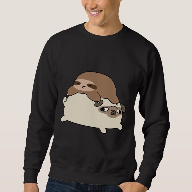 Sweatshirt Little Sloth and Carlin Essential T-Shirt 228 (Devant)