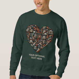 Sweatshirt Livre de texte personnalisé Lover