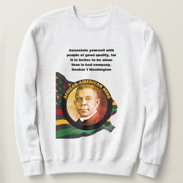 Sweatshirt LIVRE T WASHINGTON Mois de l'histoire des Noirs (Design devant)