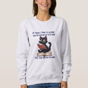 Sweatshirt Livres et chats citation, Lire plus Livres Femmes