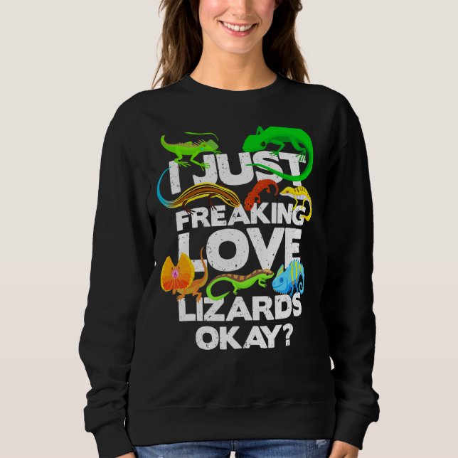 Sweatshirt Lizard Reptile Lizard (Devant)
