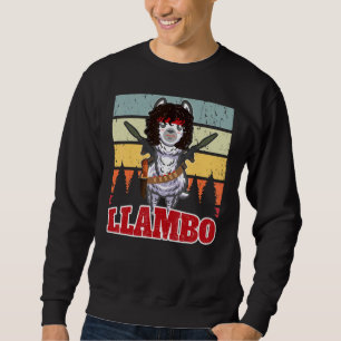 Sweatshirt Llambo Militaire Llama Commando Hilarious présent