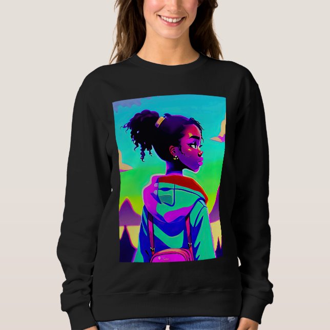 Sweatshirt Lo fi hip hop chillhop chill beats lofi aesthetics (Devant)
