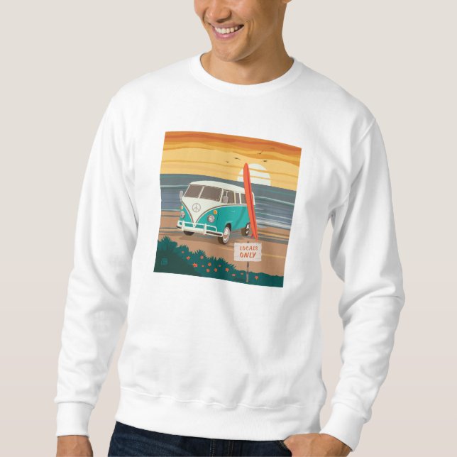 Sweatshirt Locaux uniquement | VW Surf Van (Devant)