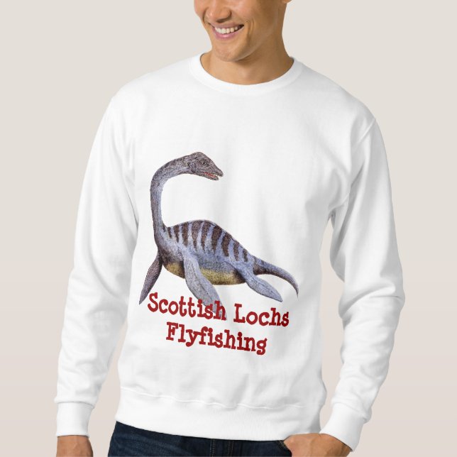 Sweatshirt Lochs écossais flyfishing l'habillement de Nessie (Devant)