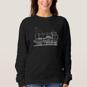 Sweatshirt Locomotive Vieux Moteur À Vapeur Hommes Et Femmes