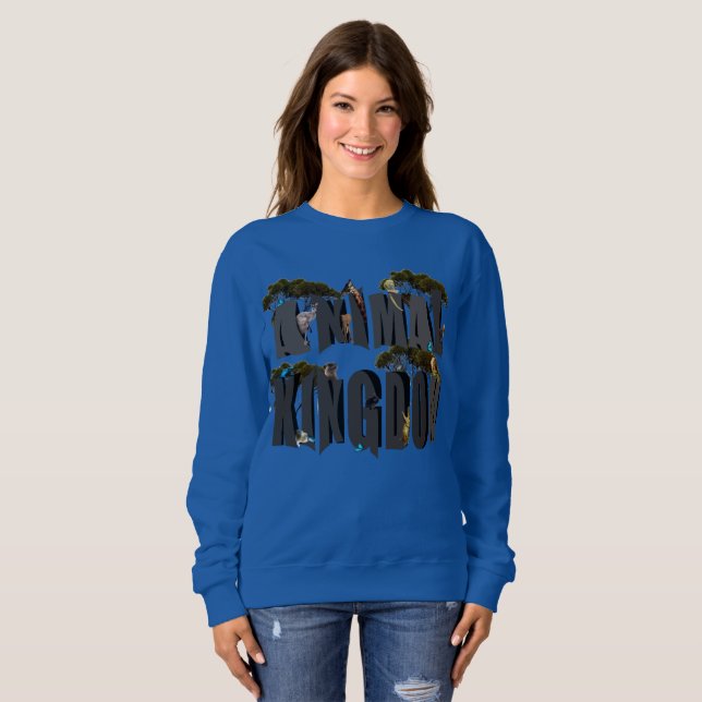 Sweatshirt Logo Animal Kingdom Avec Animaux, (Devant entier)