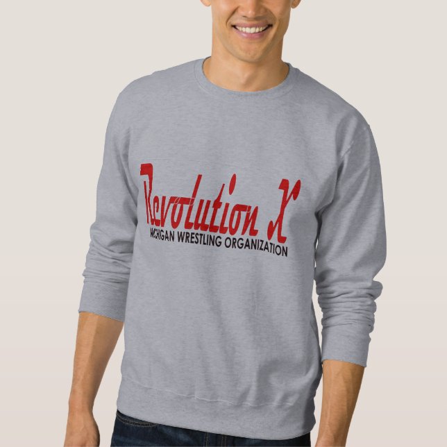 Sweatshirt Logo de Cursive de la révolution X (Devant)
