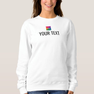 Sweatshirt Logo d'image Modèle personnalisée Nom du texte ici