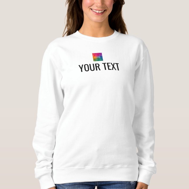 Sweatshirt Logo d'image Modèle personnalisée Nom du texte ici (Devant)