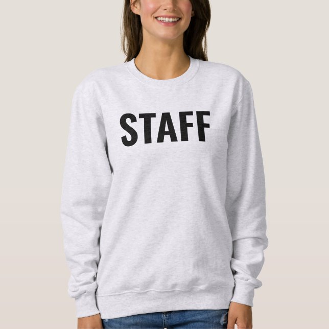 Sweatshirt Logo du membre du personnel Texte ici Custom Women (Devant)