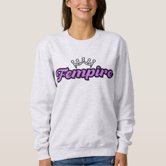 Sweatshirt Logo FEMPIRE Violet – Conception de Couronne d'aut