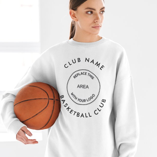 Sweatshirt Logo personnalisé Nom du club de basket-ball de gr (Créateur téléchargé)