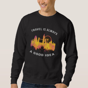 Sweatshirt London England City Skyline Cityscape Funny Giant