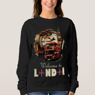 Sweatshirt London England Souvenir Tourist For Men Women Kids