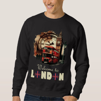 Sweatshirt London England Souvenir Tourist For Men Women Kids
