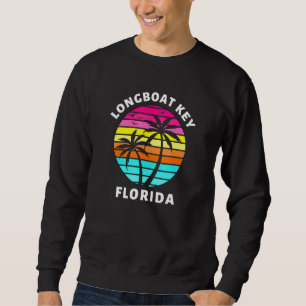 Sweatshirt Longboat Key Florida Sunset Palm Trees Famille Vac