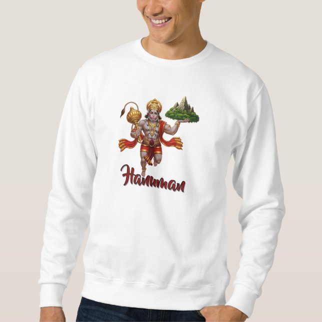 Sweatshirt Lord Hanuman Flying Lifting Mountain (Devant)