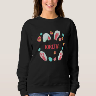 Sweatshirt Loretta Pâques 2022 Idea Famille Enfant Garçon Fil