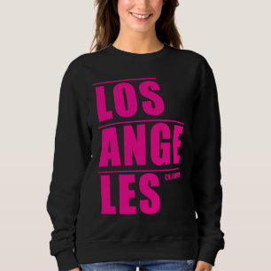 Sweatshirt Los Angeles Californie Palmiers Floral Los Angeles