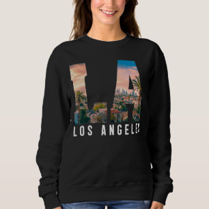 Sweatshirt Los Angeles La California Hommes Vêtements Rétro