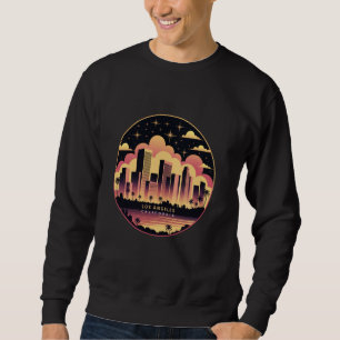 Sweatshirt Los Angeles Ville Californie États-Unis Minimalist