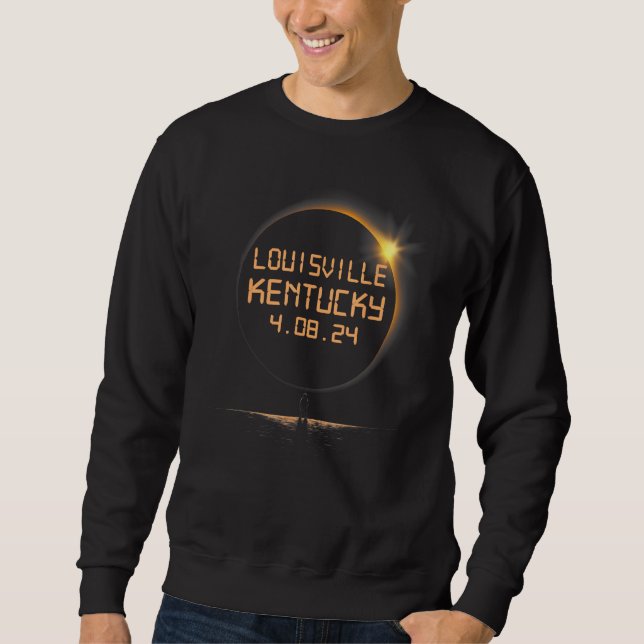 Sweatshirt Louisville Kentucky KY Total Solar Eclipse April 8 (Devant)