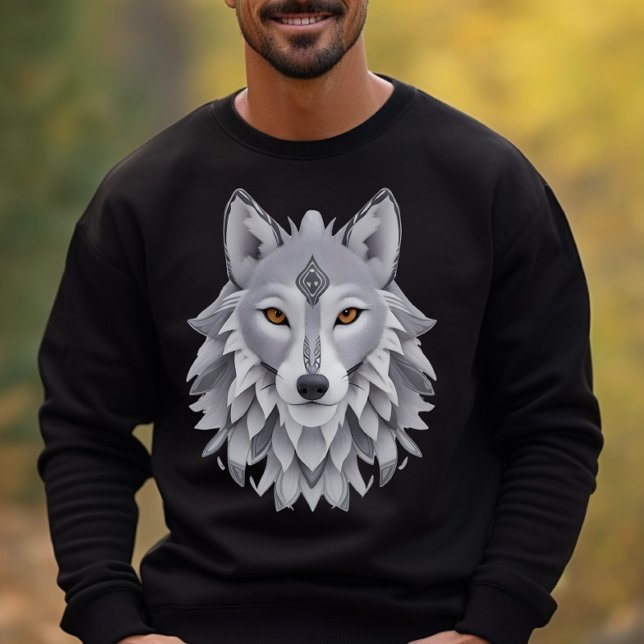 Sweatshirt Loup gris, (Créateur téléchargé)