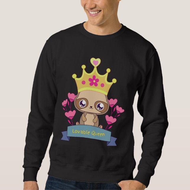 Sweatshirt Lovable Queen Sloth (Devant)