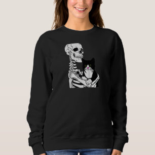 Sweatshirt Love Black Cat Femmes Chats Amateurs Tee Pour Enfa
