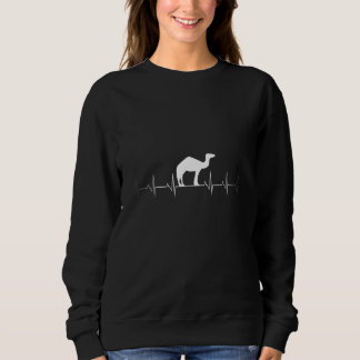 Sweatshirt Love Camels Heartbeat Ekg