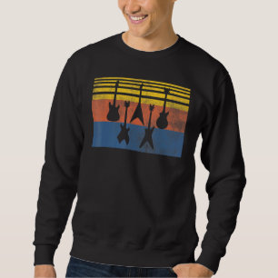 Sweatshirt Love Guitare Différentes Guitares Retro Guitare Pl