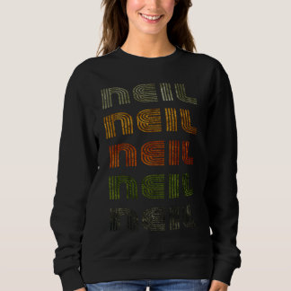 Sweatshirt Love Heart Neil GrungeVintage Style Black Neil