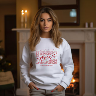 Sweatshirt Love Is Patient | Bible Verse | Christian For Her