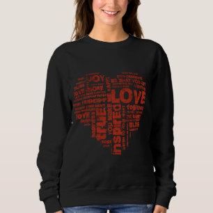 Sweatshirt Love Joy Inspiration Mots Saint Valentin