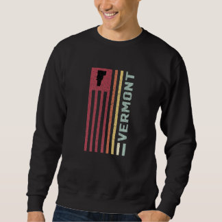 Sweatshirt Love Of The State Retro Vacationing Welcome US Map