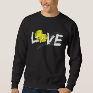 Sweatshirt Love Tennis Trainer Joueur Coach Racket Sport Ball