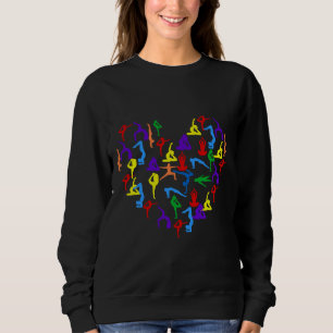 Sweatshirt Love Yoga Poses Ver