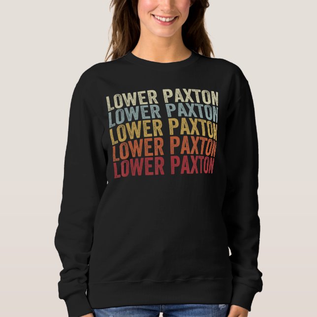 Sweatshirt Lower Paxton Pennsylvania Lower Paxton PA Retro Vi (Devant)