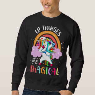 Sweatshirt Lp Nurses Rn Nursing Magical Unicorn Arc-en-ciel