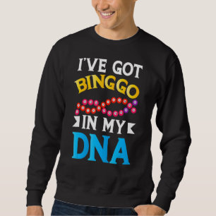 Sweatshirt Lucky Bingo Jeu Bingo Dna Caller Card Joueur Appa
