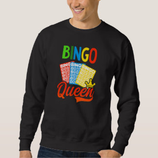 Sweatshirt Lucky Crown Queen Bingo Queen