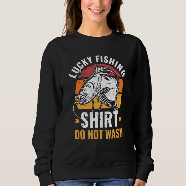Sweatshirt Lucky Fishing for Fish Hunter and Fisherman  20 (Devant)