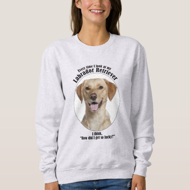 Sweatshirt Lucky Yellow Lab (Devant)